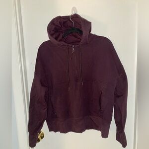 Old Navy | Hoodie | Half Zipped | 2x | Curve | Plus | Deep Burgundy | Stretch